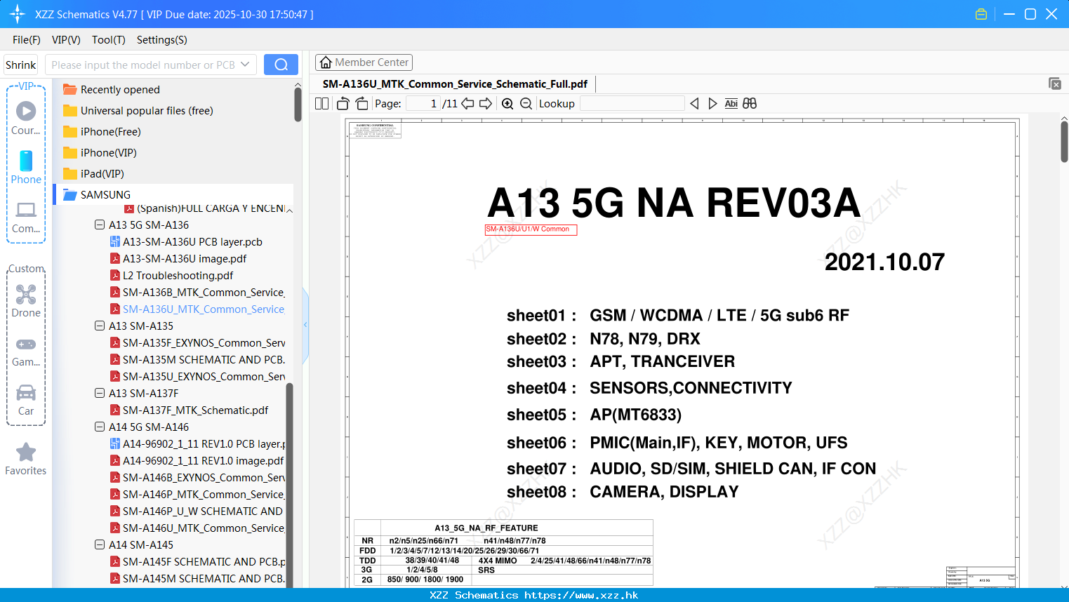 Samsung SM-A136U_MTK_Common_Service_Schematic_Full
